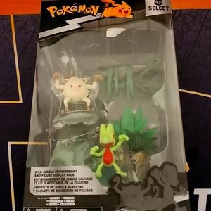 Pokemon Mankey & Treecko Figures